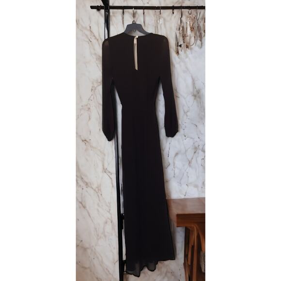 NEW Show Me Your Mumu Jocelyn Maxi Black Dress XXS W/STRETCH Slit Leg MSRP $235 - Picture 7 of 7
